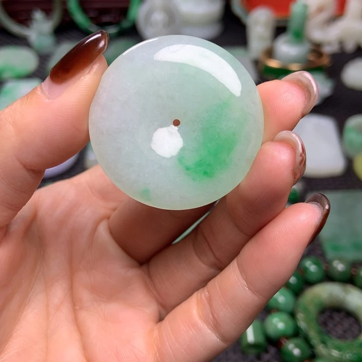 欧***新翡翠未镶嵌挂件清