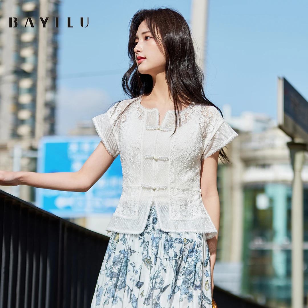 【艾美甄选】芭依璐女装夏季新款时尚衬衫90C0088