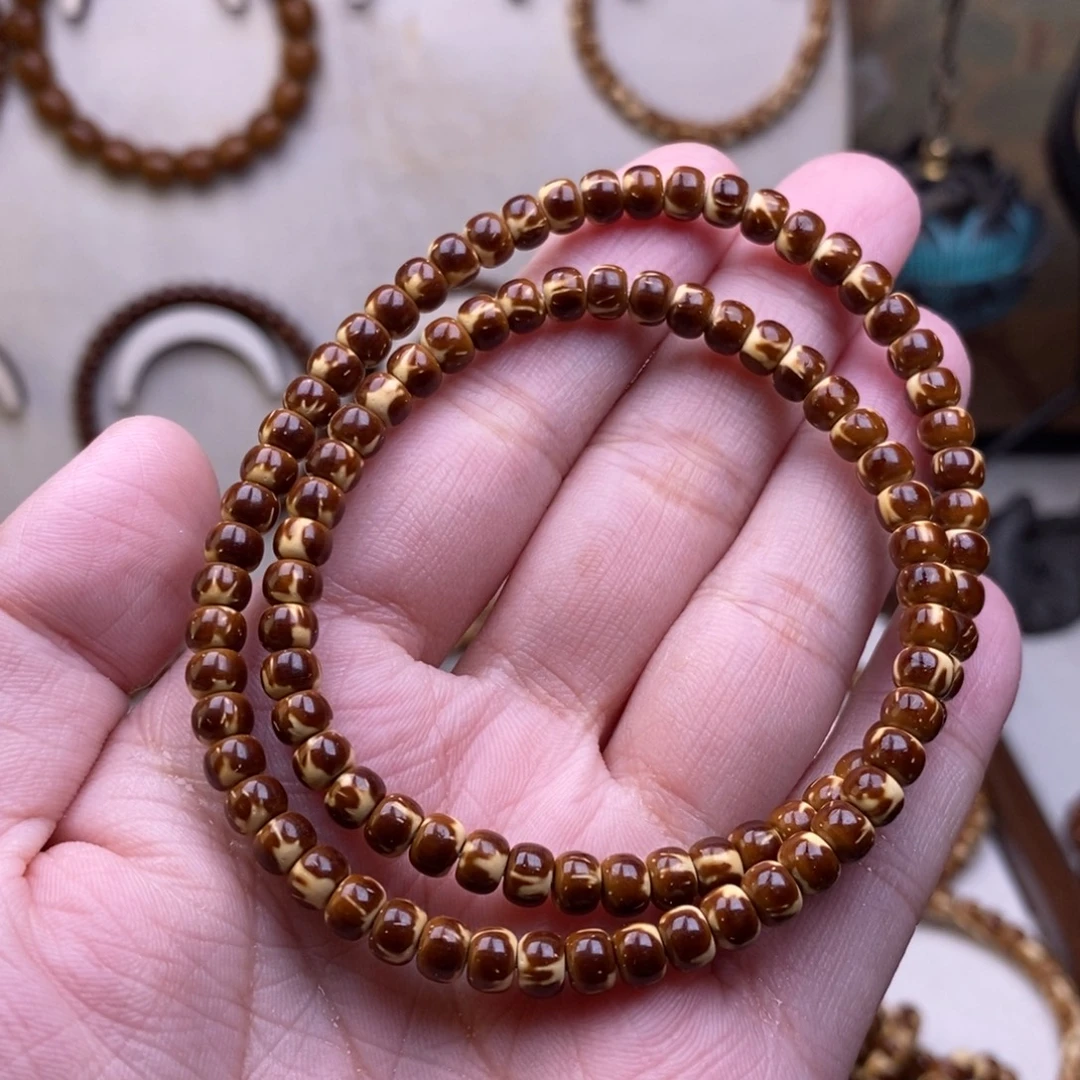 T***y紫金鼠手串精工鼠尖纯肉红皮火焰5.2双圈精品