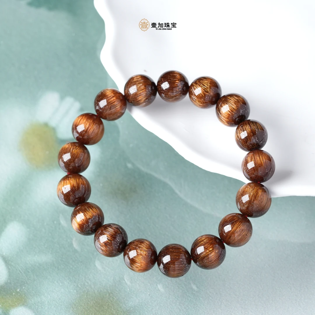 壹加师姐|手工设计铜顺发水晶深色手串多样性发一#13000