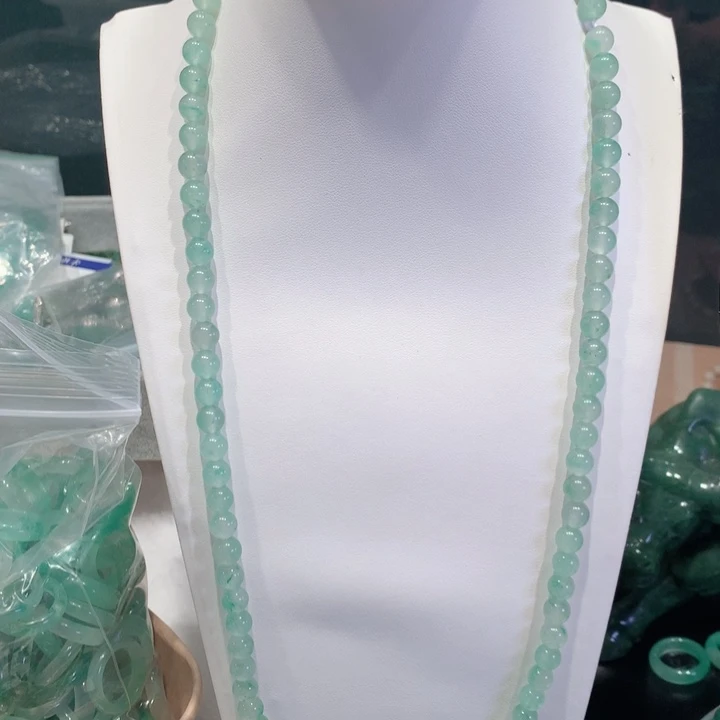 石英质玉（非洲翠）未镶嵌手绳