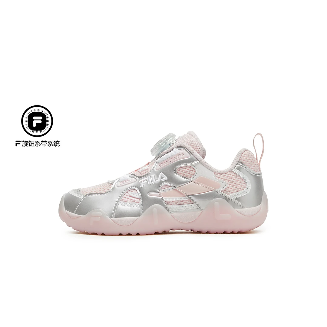 FILAKIDS斐乐儿童2025年秋季女小童运动复古跑鞋K14G532505