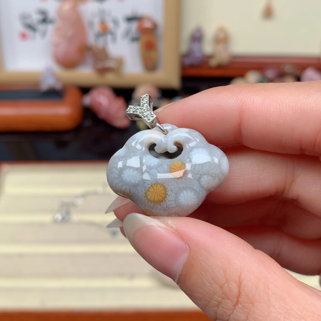 硅化玉珊瑚玉未镶嵌
