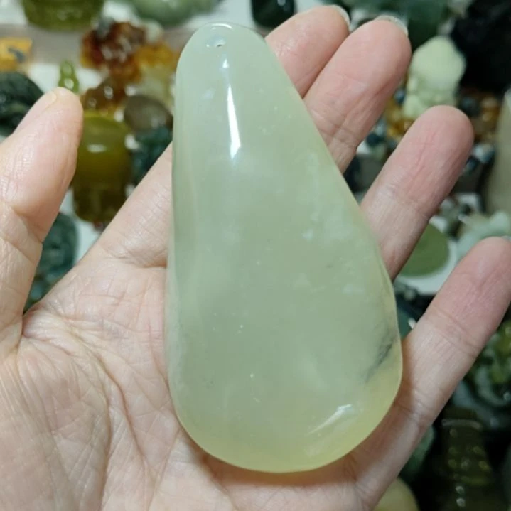 岫玉未镶嵌手把件款式