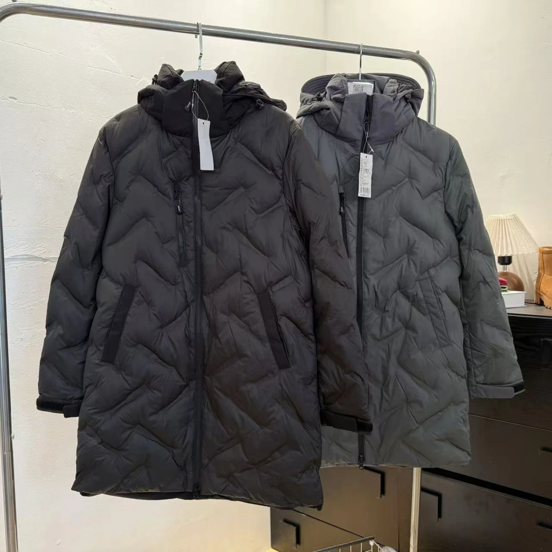 户外冬季连帽压线中长款保暖羽绒服4770（FWF113579）
