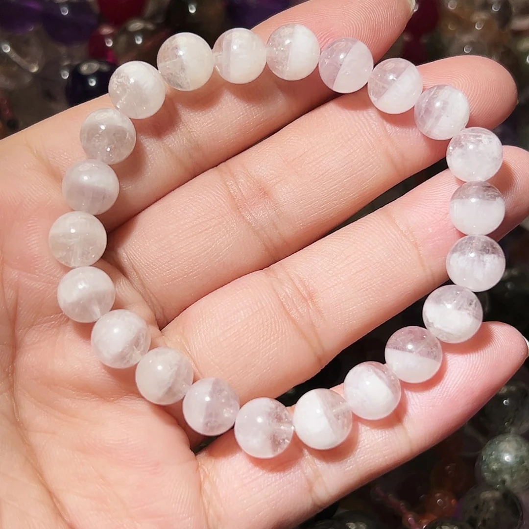 水晶手链未镶嵌白幽灵聚宝盆