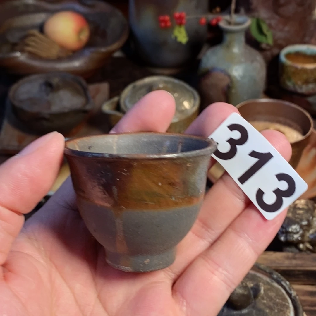 备前烧柴烧茶具老初代