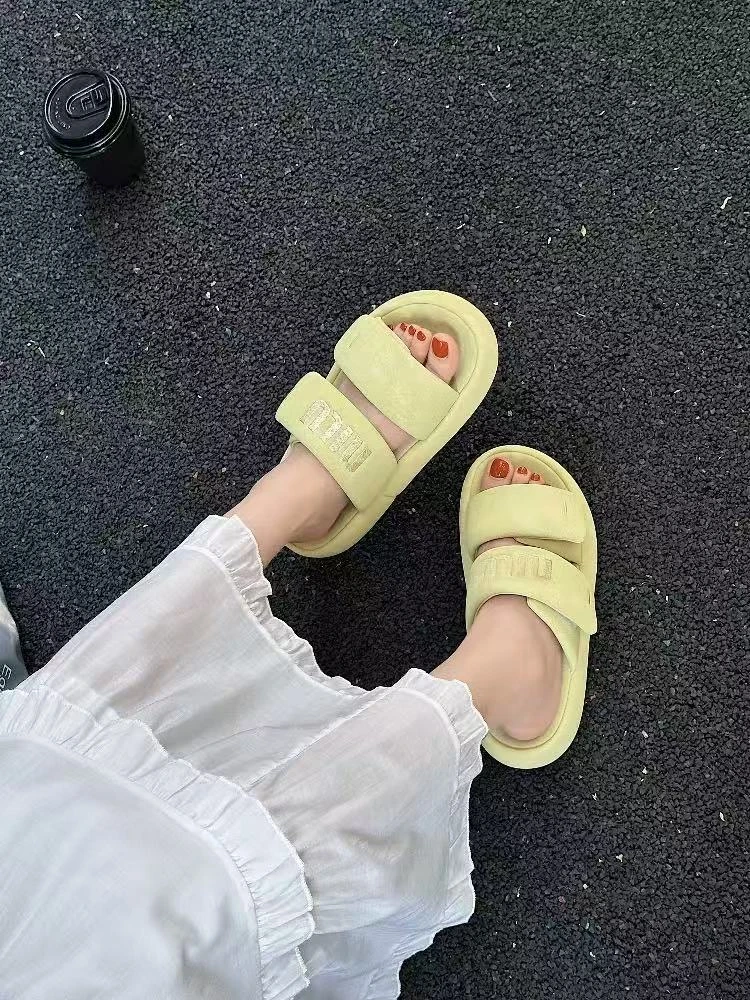 绵绵拖 有质感的外穿厚底拖鞋女休闲669-1