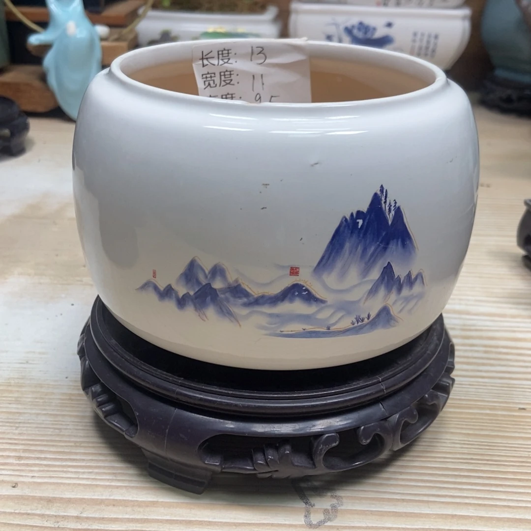 瓷片陶瓷花盆陶瓷艺术