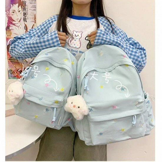 双肩包2025年夏季网红时尚休闲小学ins风韩版森系小清新大学生包