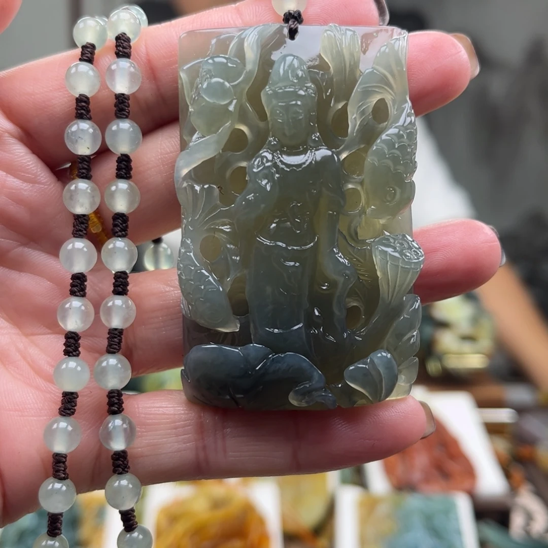 岫玉未镶嵌挂件挂件