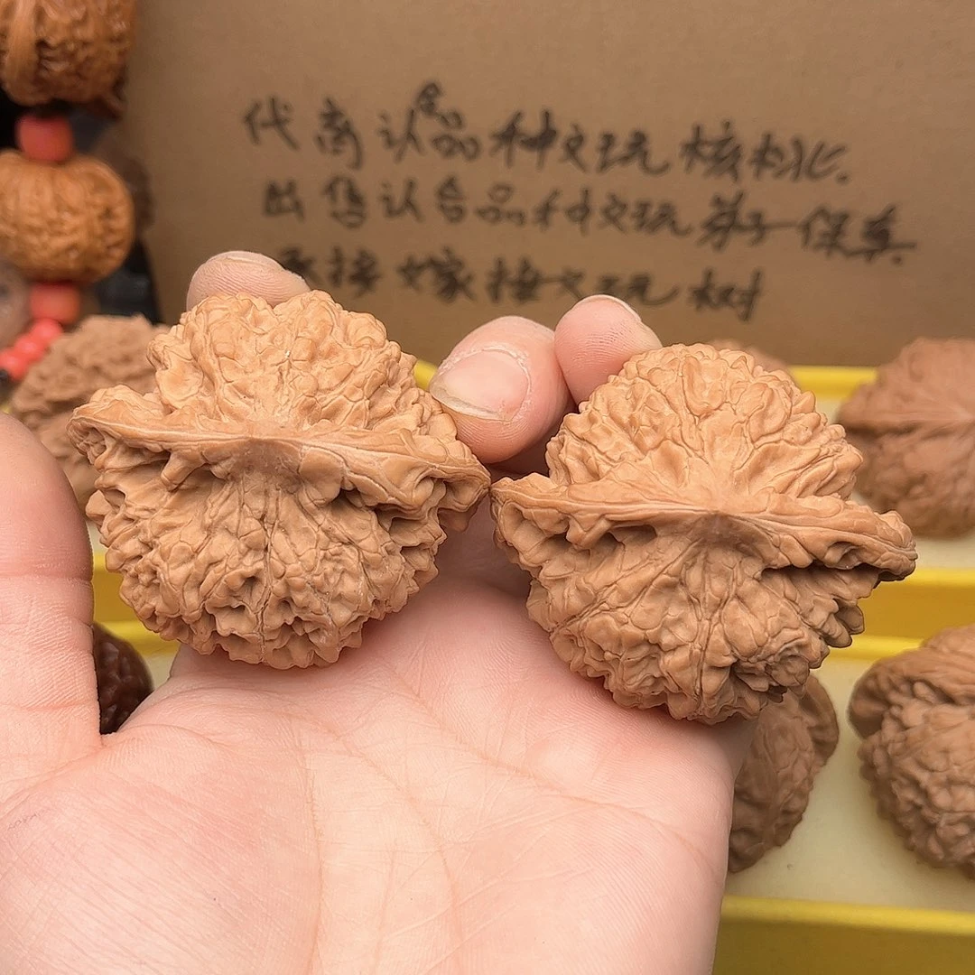 文玩核桃把件三*官帽全品55