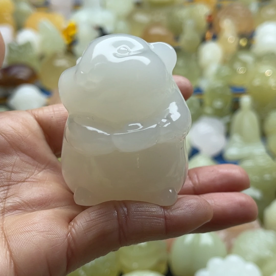 胖***胖玉天然桌面小摆件