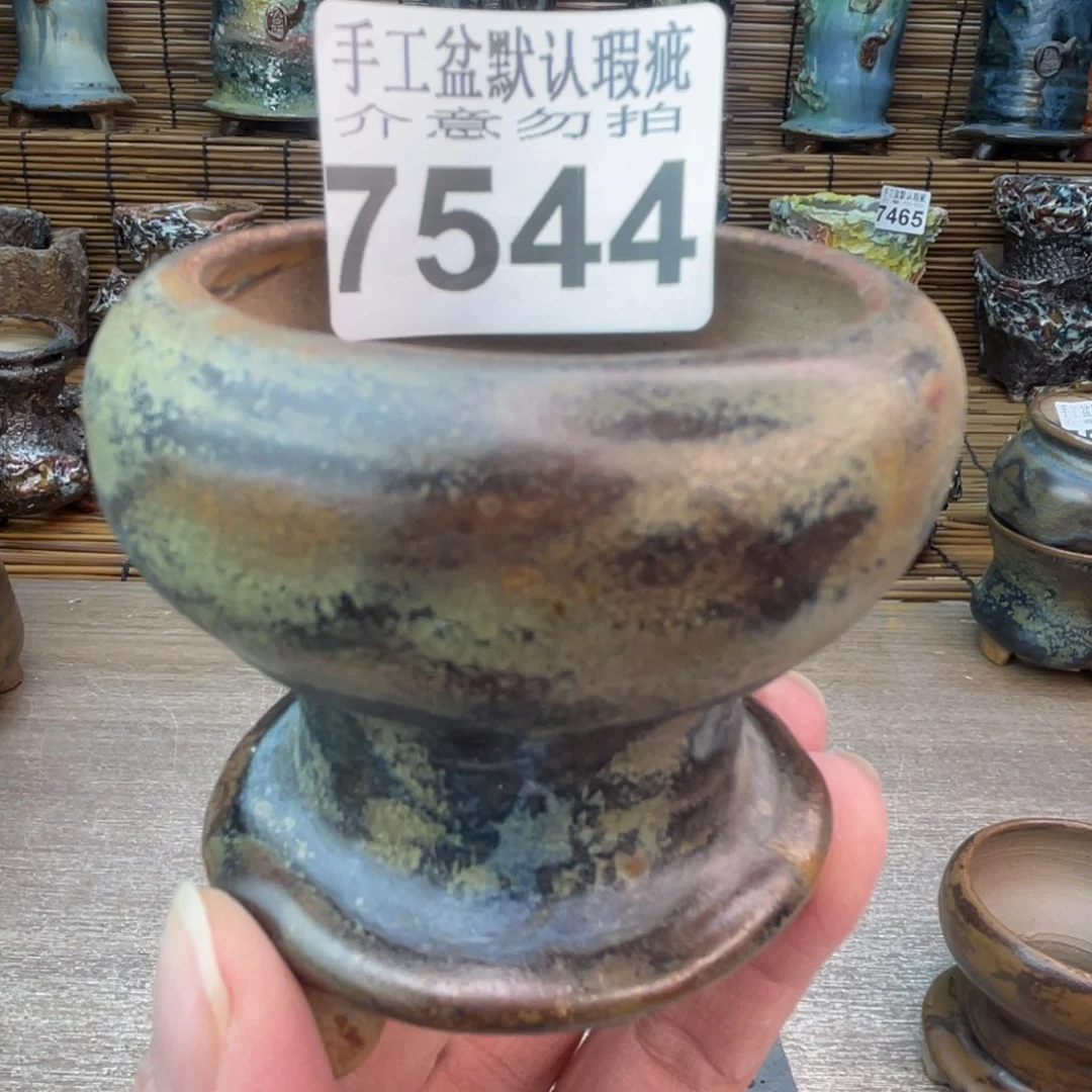 手工花盆默认瑕疵完美者勿拍