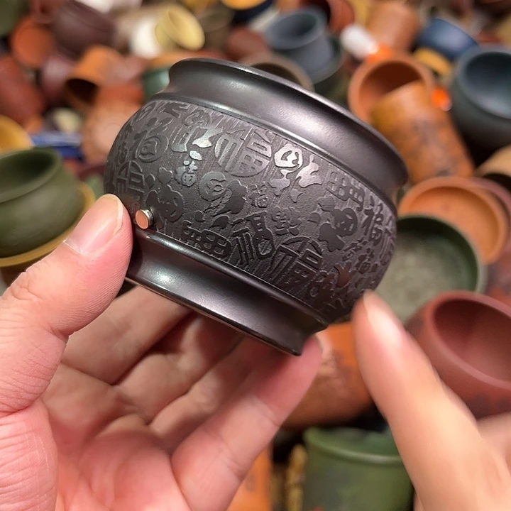 紫砂茶杯全手工紫砂主人杯