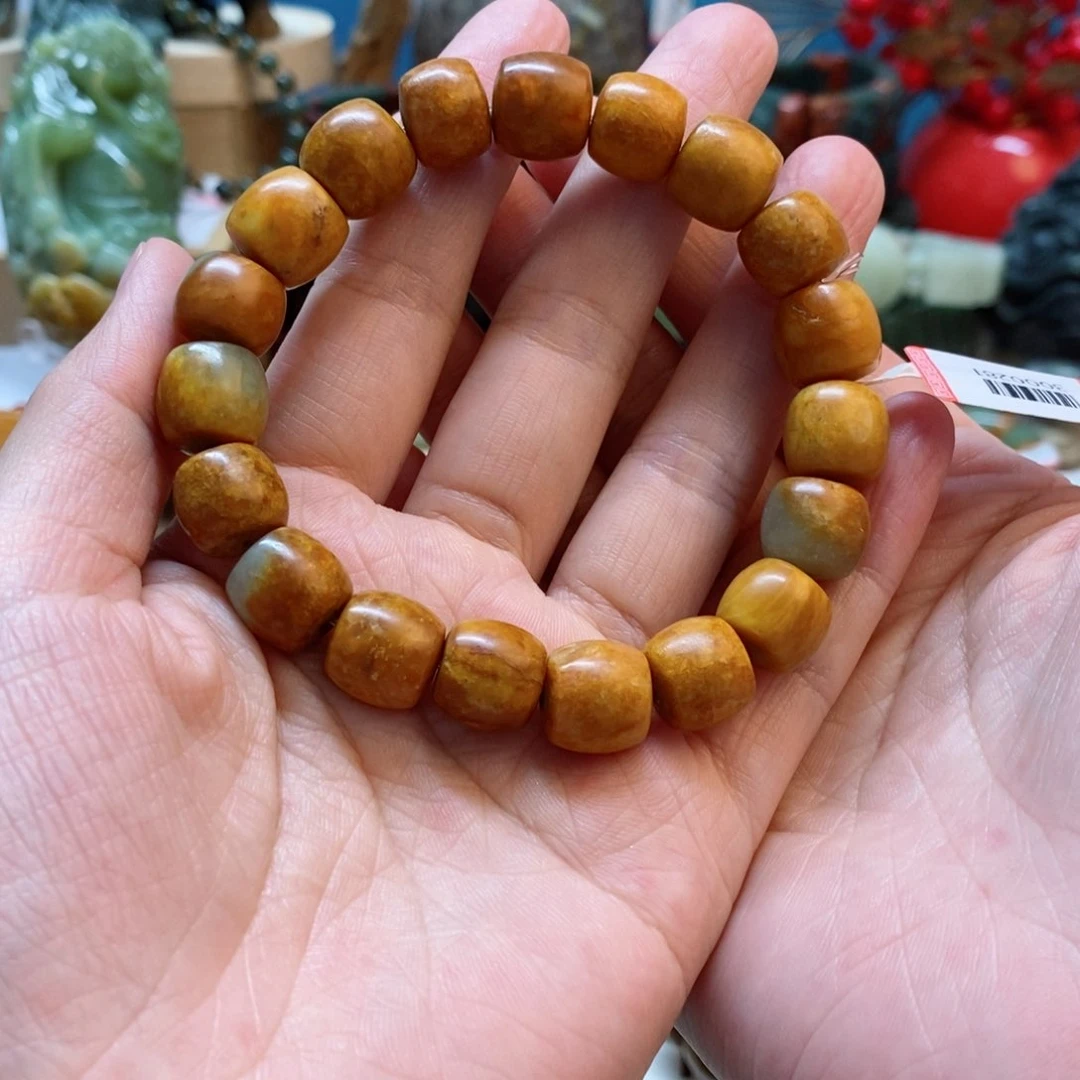 透闪石质玉手串未镶嵌心*