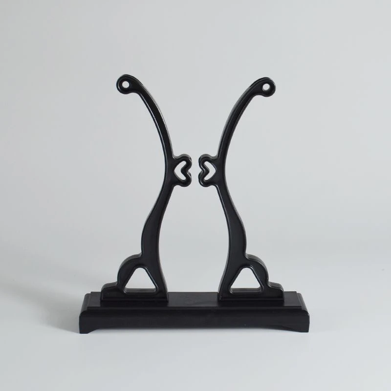 爱心扇架底座团扇架古风