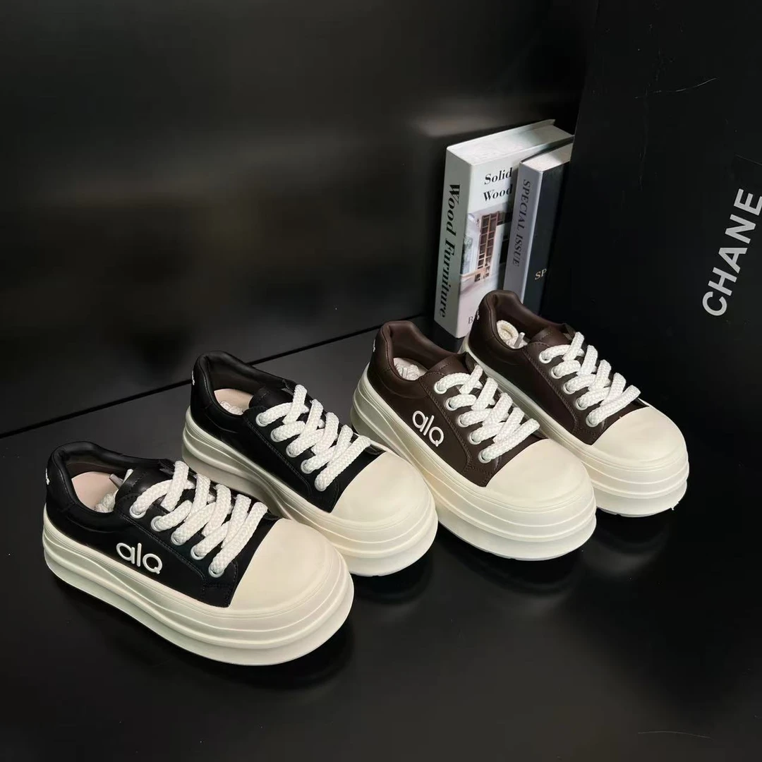 【秋色渐染】小个子7cm轻便厚底时尚女休闲小白鞋潮流松糕鞋25135