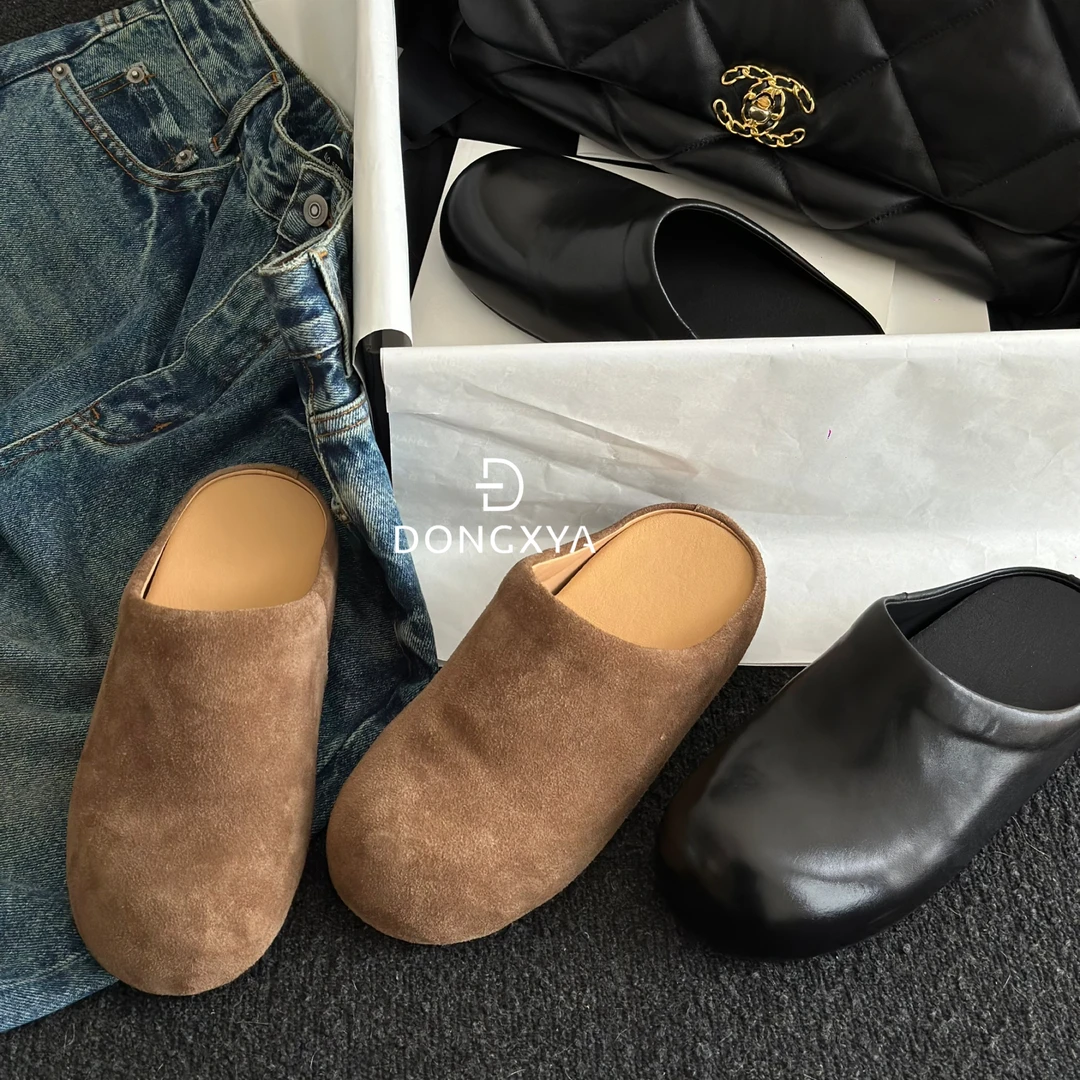 DONGXYA｜25SS极简主义老钱风欧货勃肯鞋｜百搭休闲高档轻奢真皮