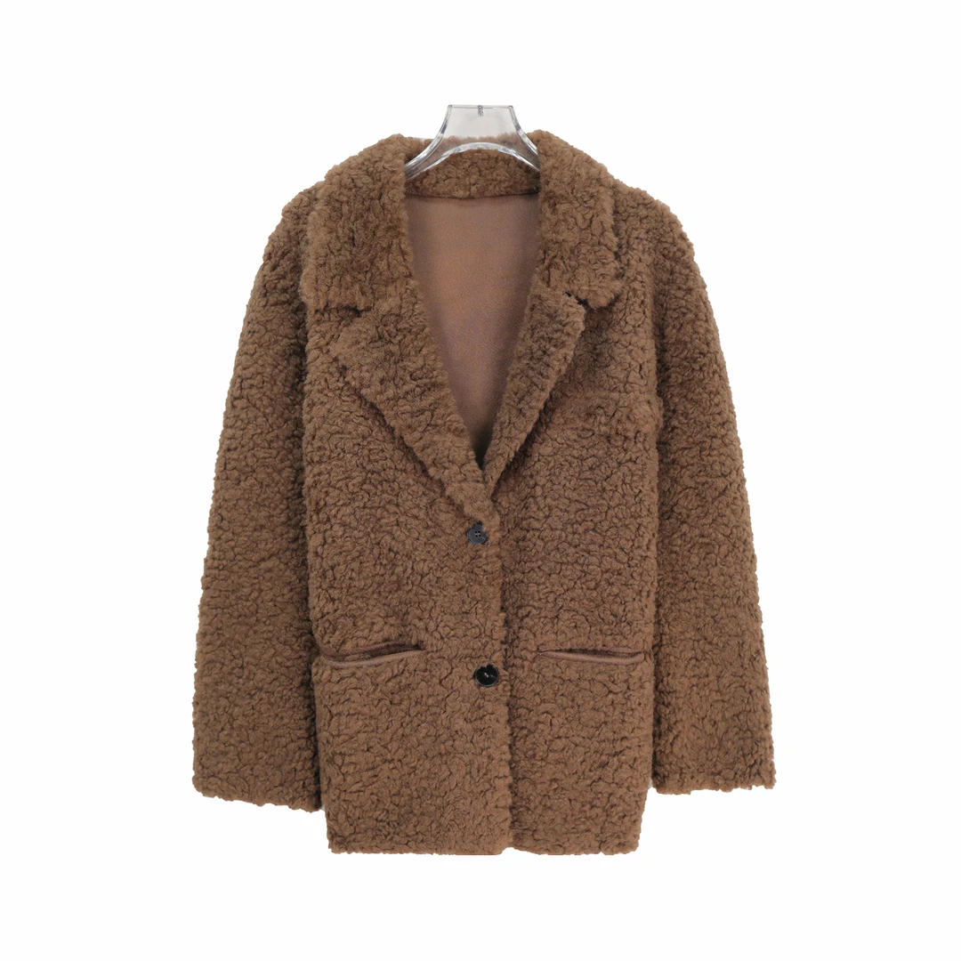 S韩版时尚西装式新款显瘦加厚保暖外套X27908