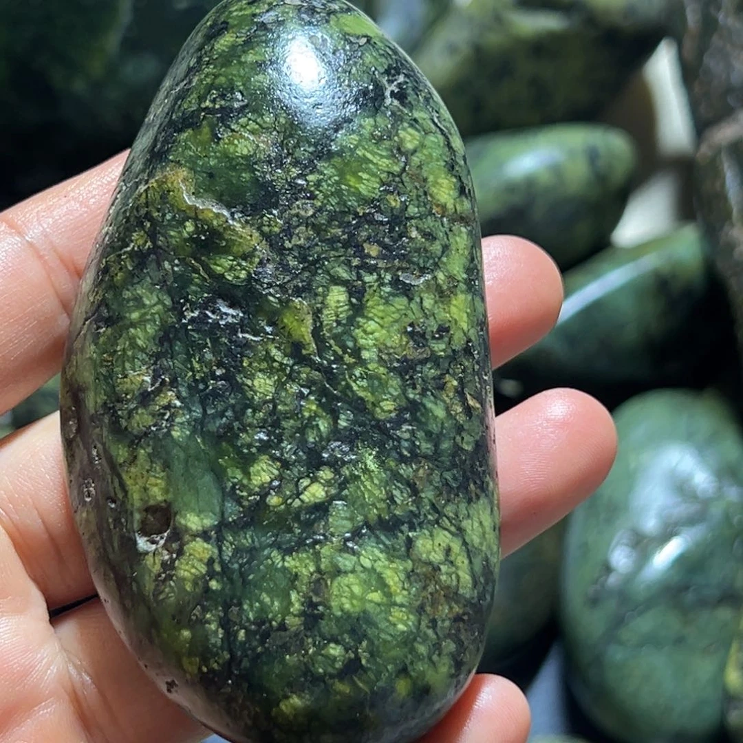 未镶嵌蛇纹石玉西藏藏玉药王石用****3