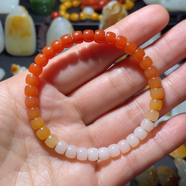 和田玉未镶嵌手链