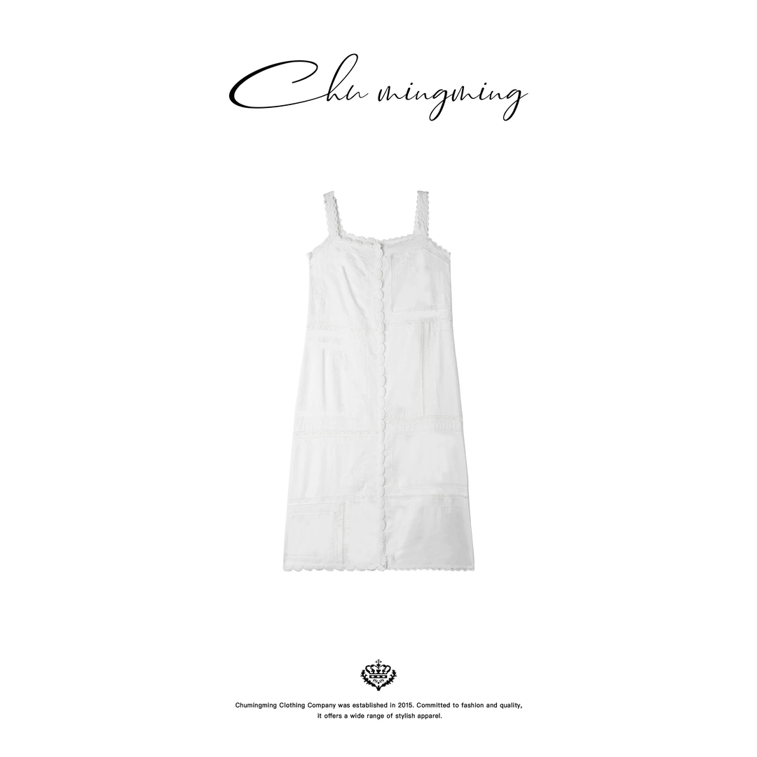 【CHU/2024SSNEW】 《不眠》法式吊带裙WHC2513