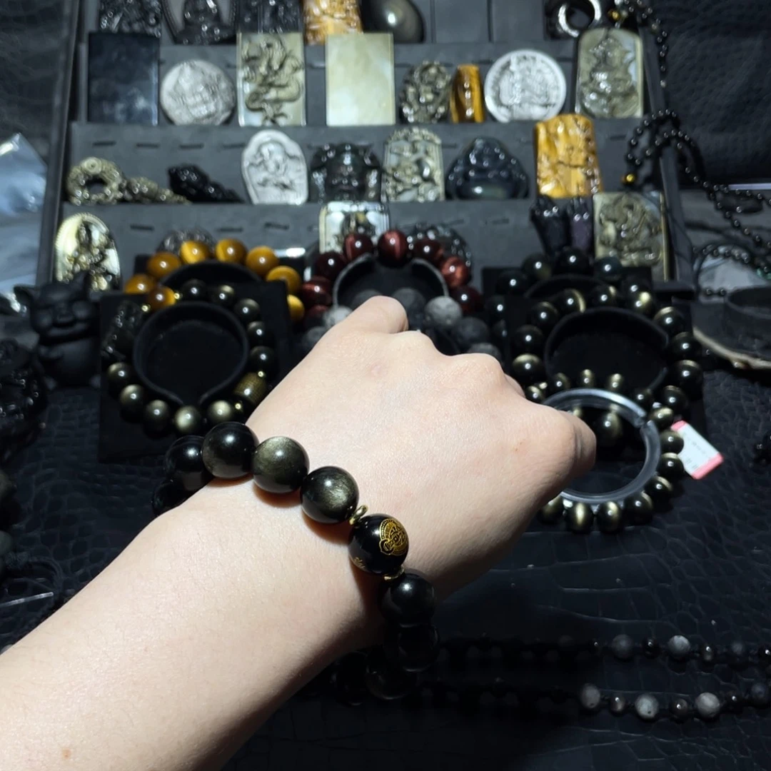 黑曜岩珠宝奇石未镶嵌三****)