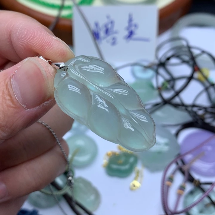 陌***生一物一图，叶子吊坠