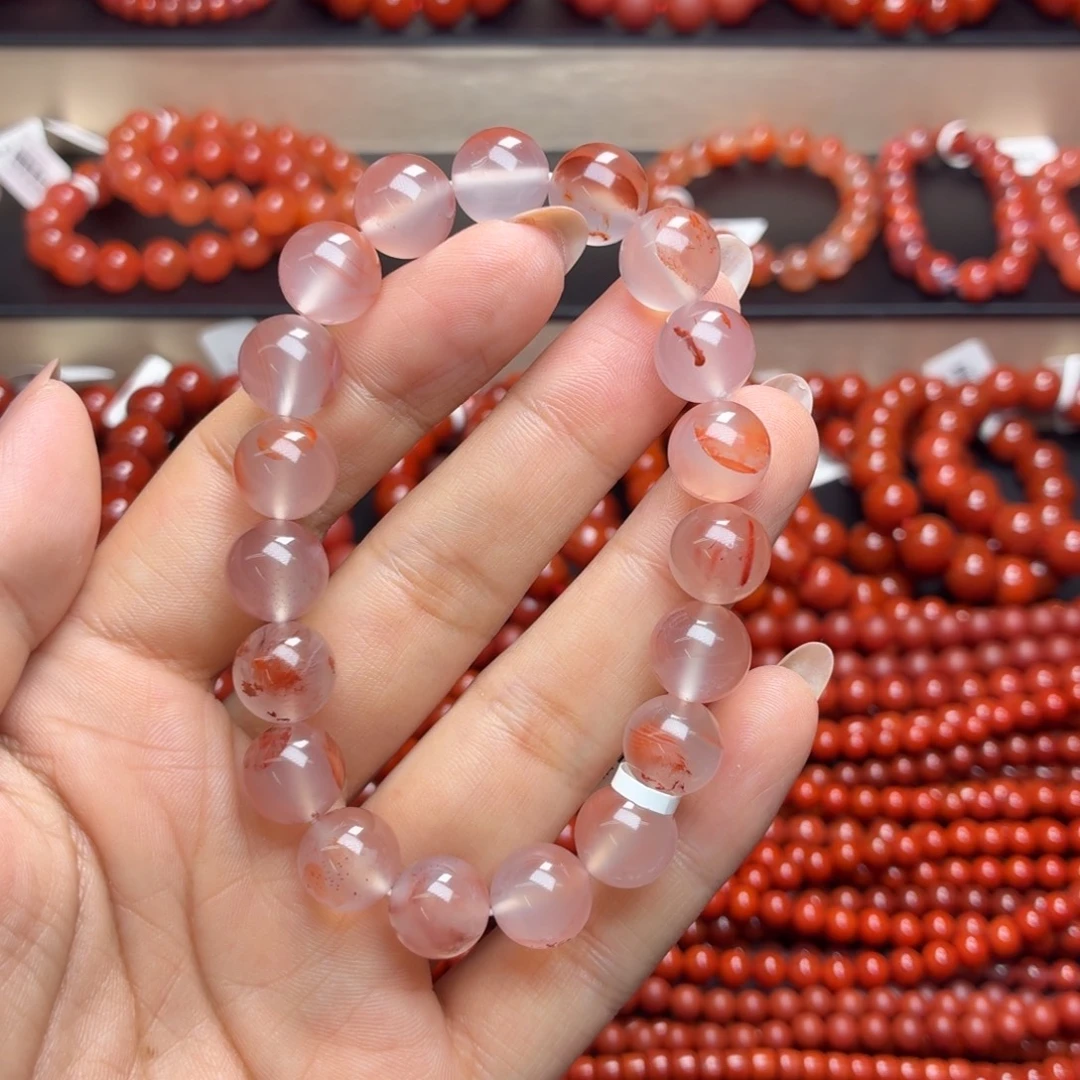安***嘎未镶嵌天然南红玛瑙手串南红玛瑙