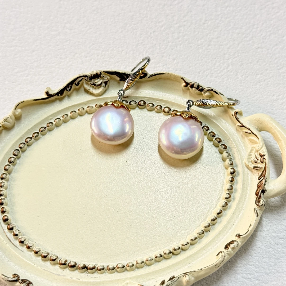 【六六中古】孤品天然淡水珍珠s925耳饰gm1027