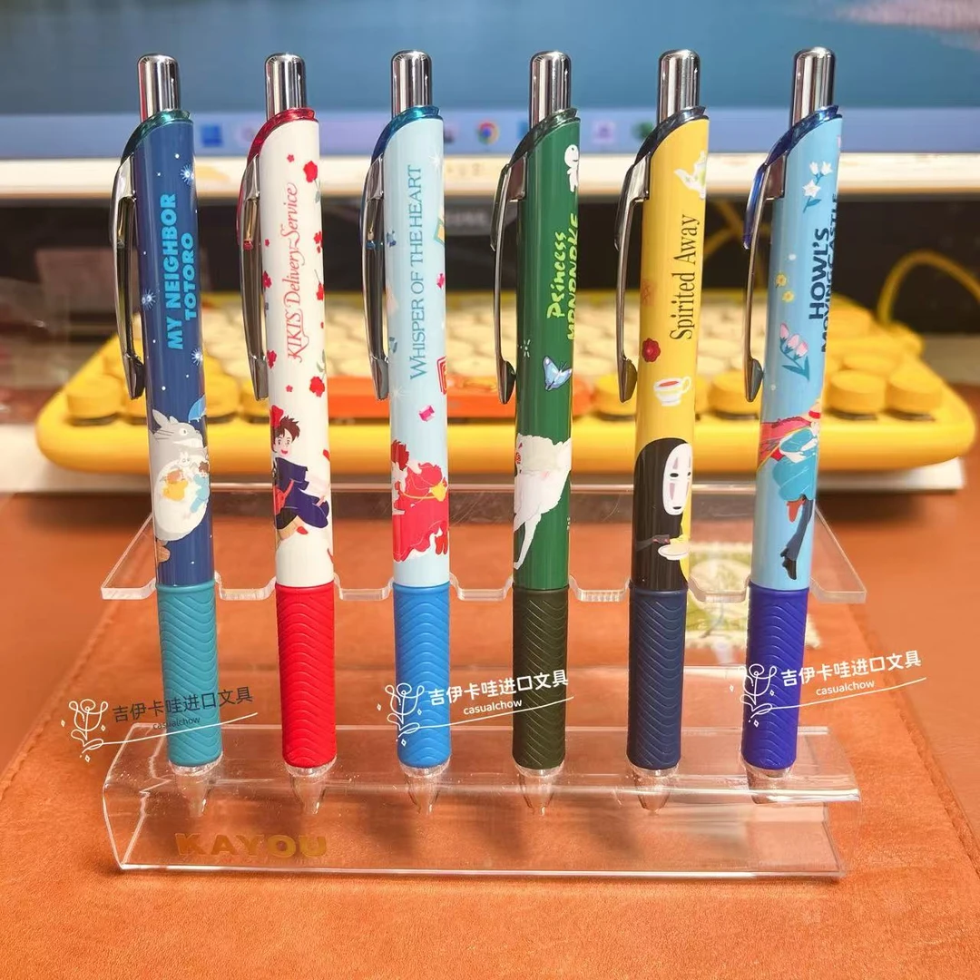 现货日本pentel/派通宫崎骏魔女龙猫无脸男联名限定款速干中性笔