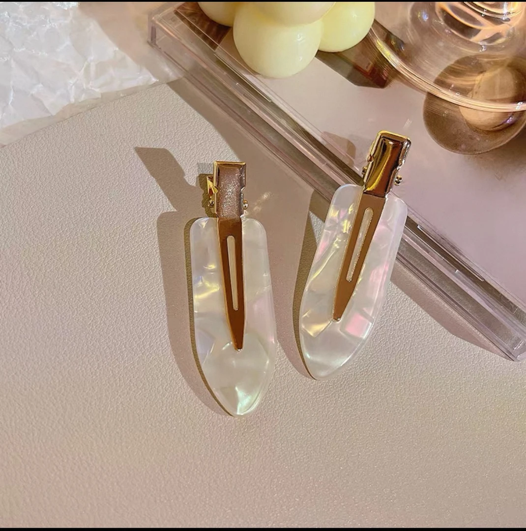 头饰简约少女风瑞丽风百搭鸭嘴夹发夹边夹侧边夹女