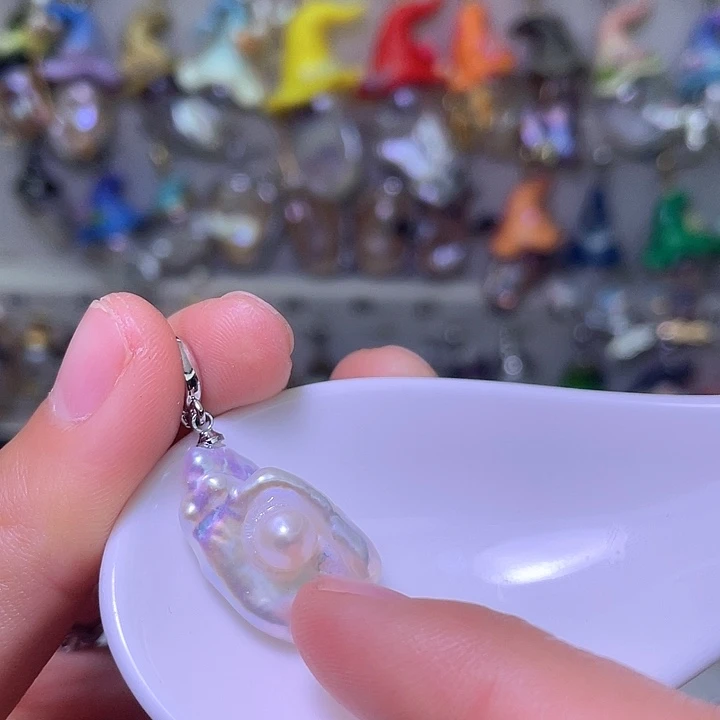 淡水珍珠颈饰合金56