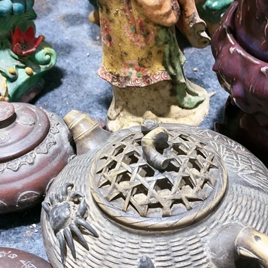 瓦当摆件摆件茶桌茶台陶瓷所**戒