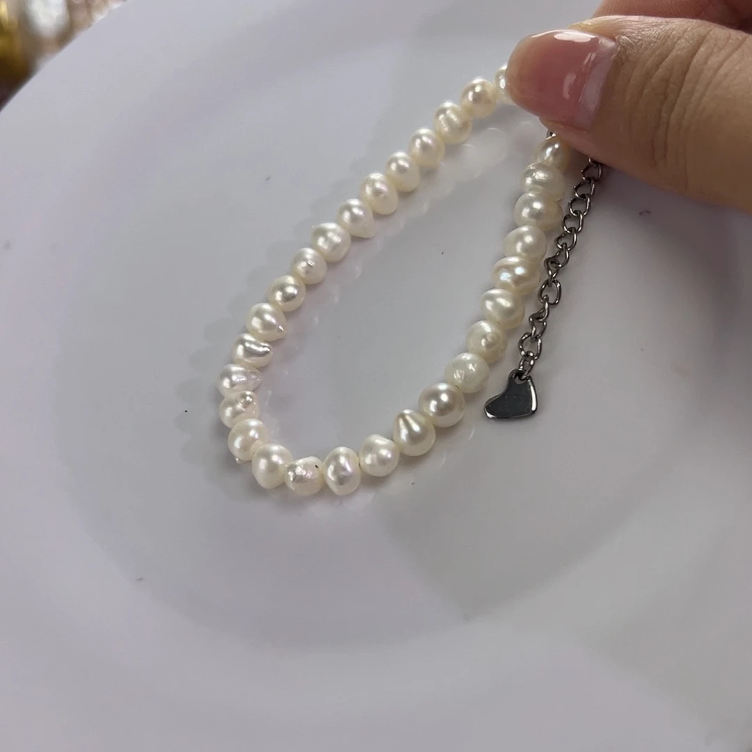 淡水珍珠手绳钛钢