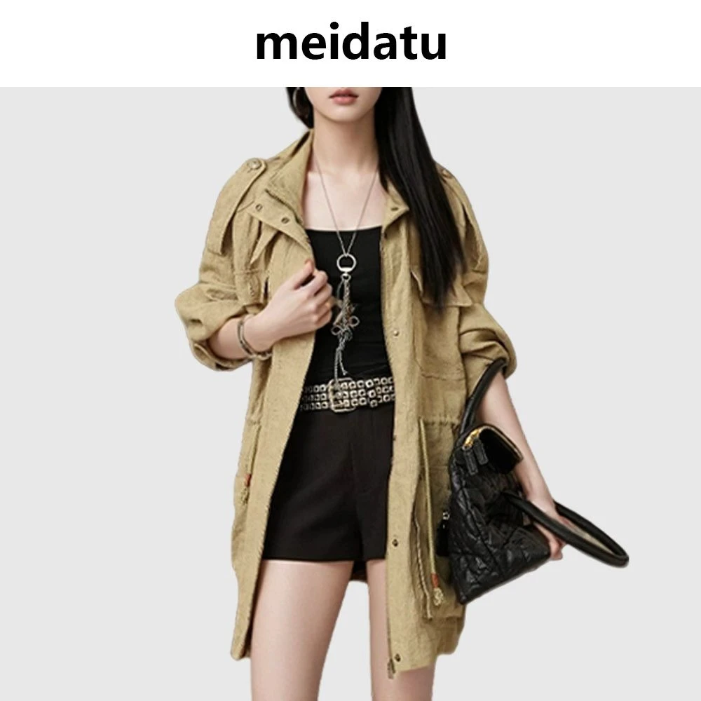 美哒兔(港岛暮色)高级感时髦风衣外套CD787-Q