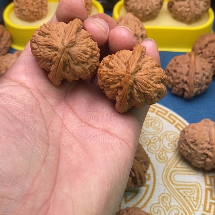 核桃手串/手链棠*?三角白狮子头39