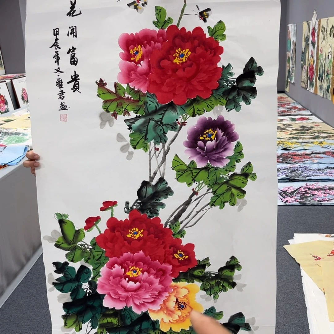 国画国画老师手绘作品