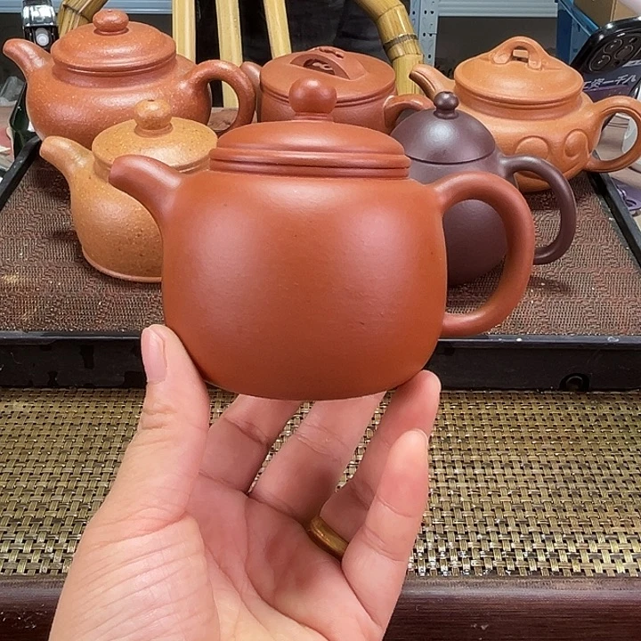 紫砂茶壶红泥200毫升