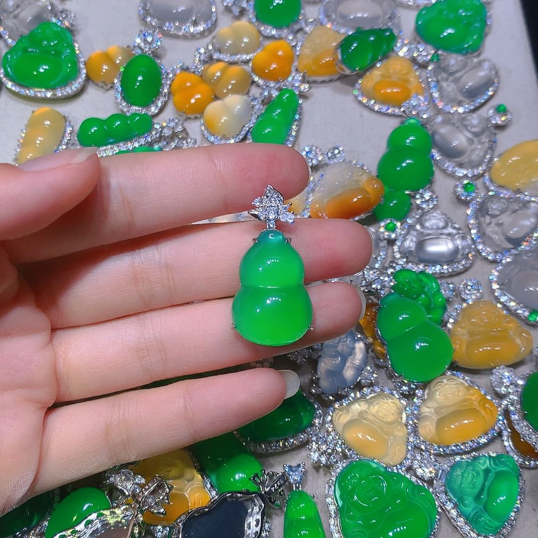 玛瑙/玉髓颈饰银S925镶嵌菲*