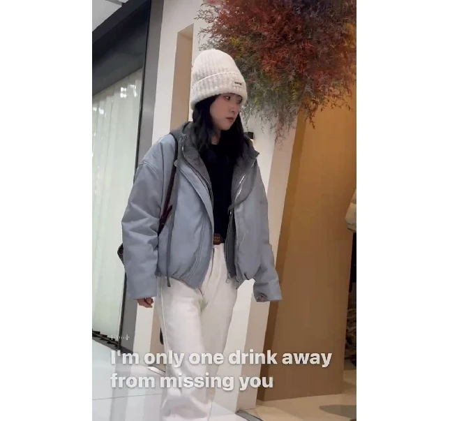 【韩系针织帽外套】秋冬洋气显瘦假两件连帽外套-苋 17049(1712)