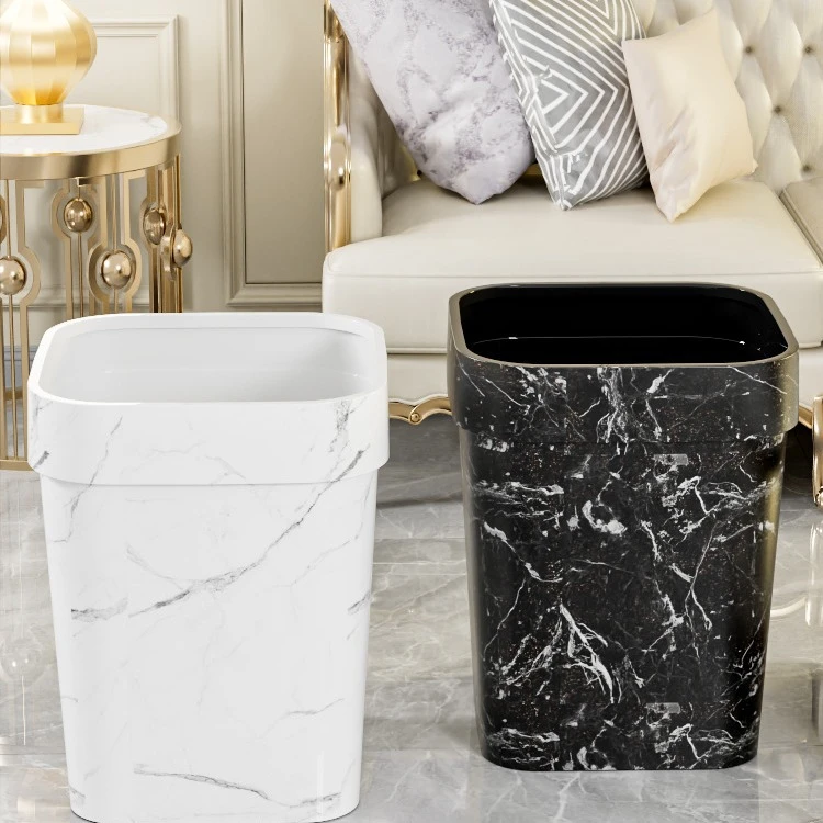 北欧客厅压圈卧室垃圾桶民宿酒店厨房家用创意卫生间大号收纳桶