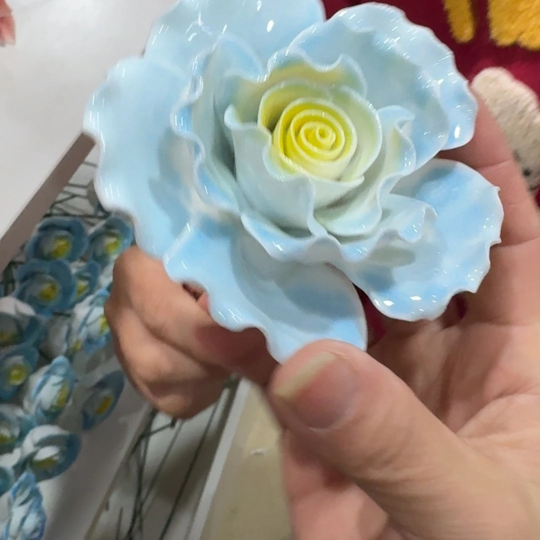 陶瓷花拍满20元发货，随意退款的拉黑