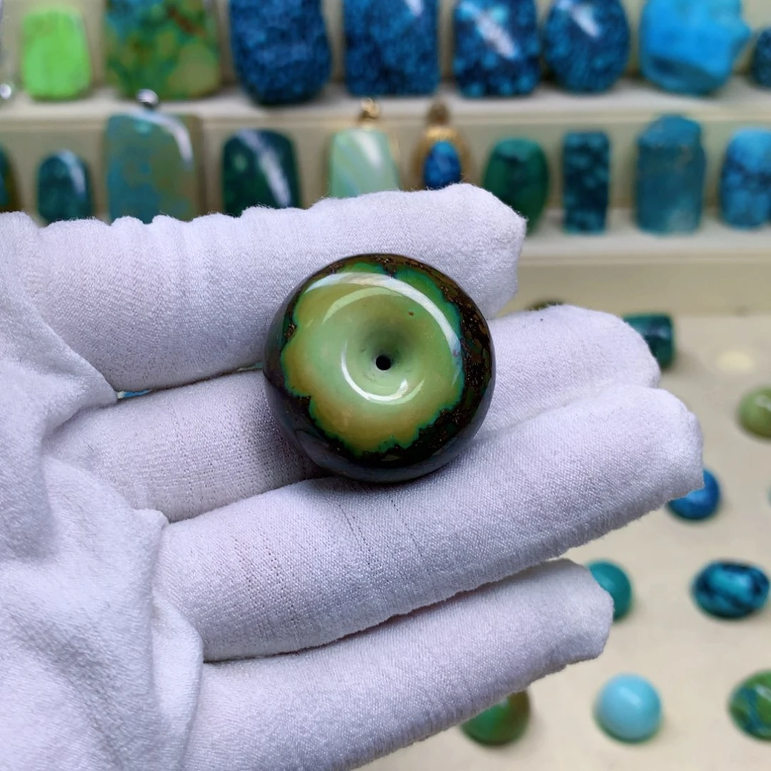 绿松石未镶嵌三彩随行