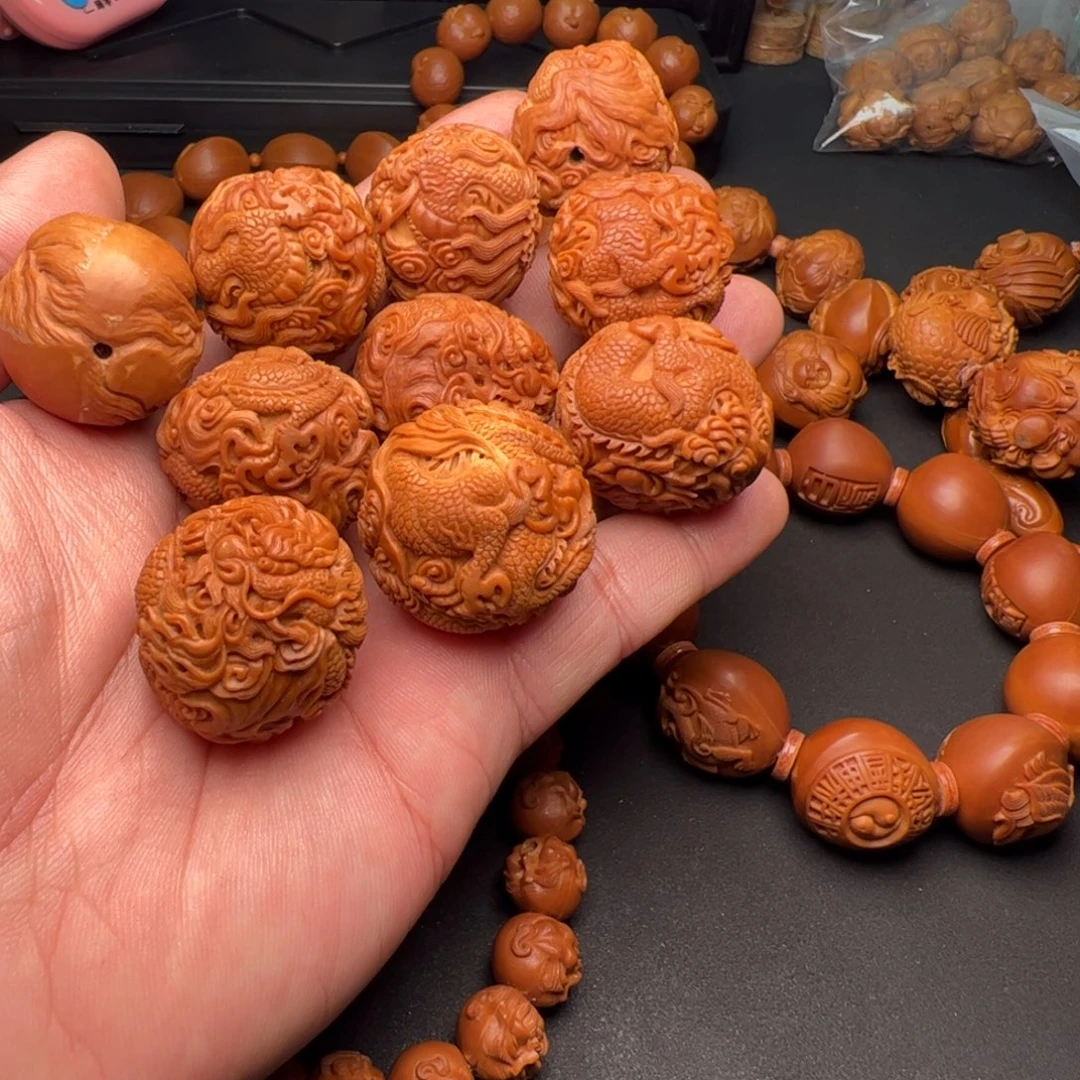 节***高橄榄核手串/手链橄榄核雕刻的作品