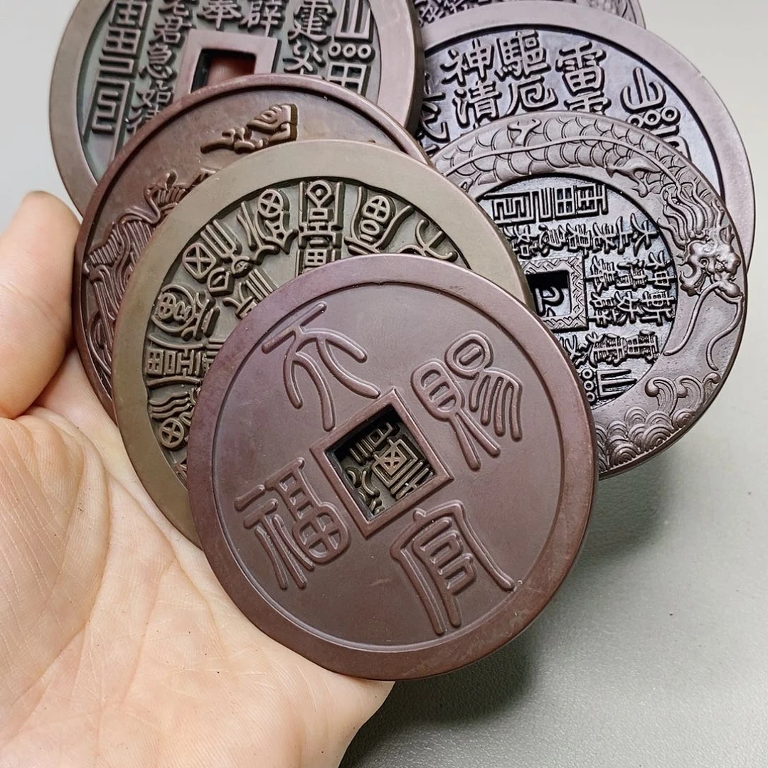 不***议铜现代仿制工艺文创铜币