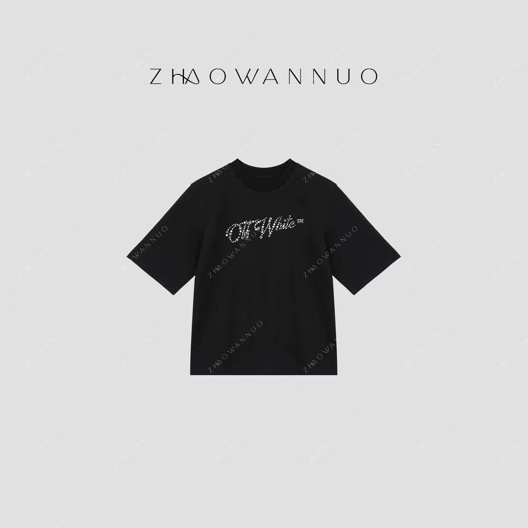 ZHAO WANNUO 丨 25早春重工短袖T恤NC0339