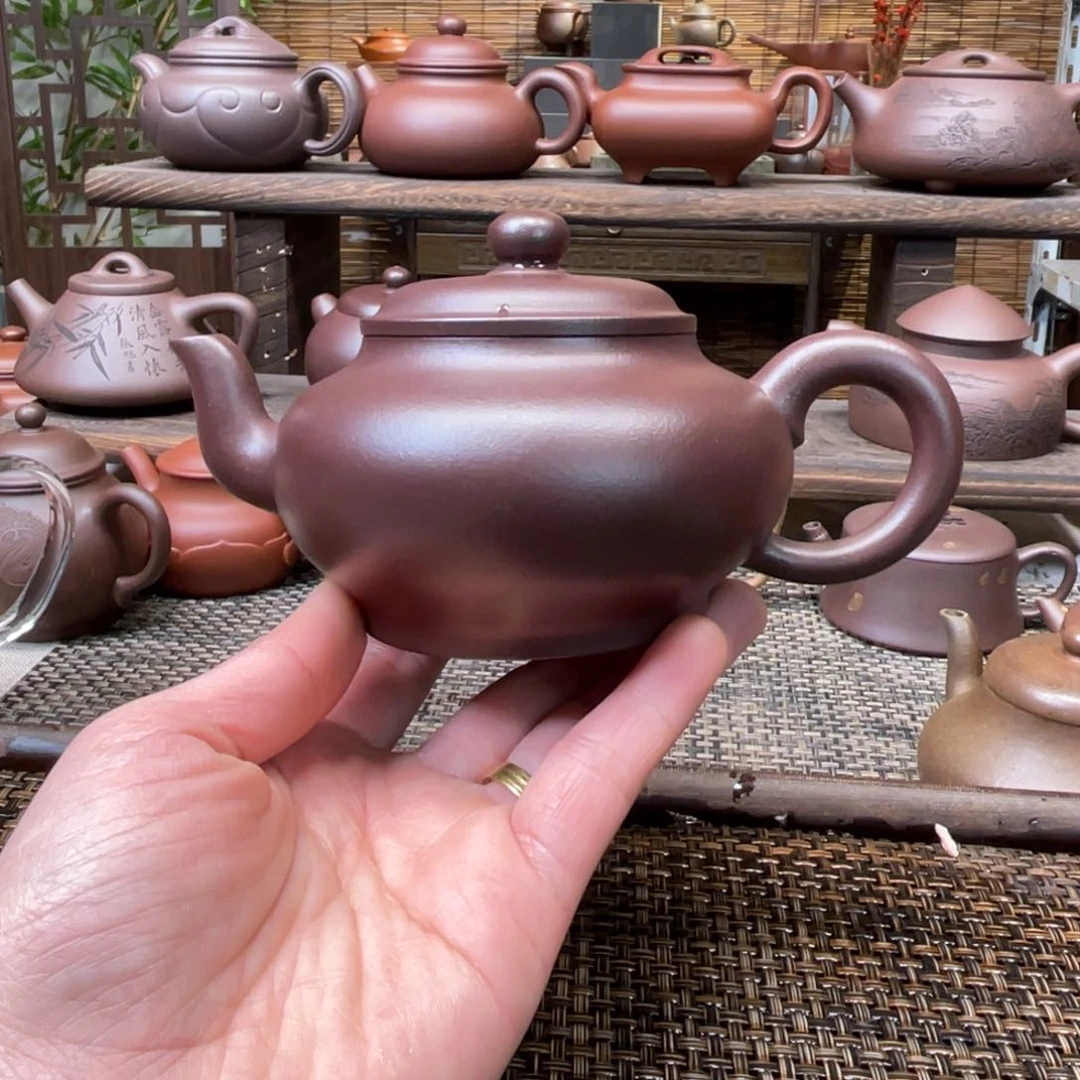 紫砂茶壶宜兴原矿紫砂手工制全240
