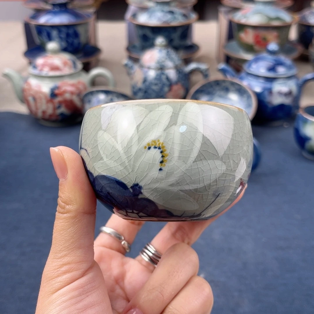 杯景德镇手绘手工茶具